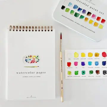 Spiral Watercolor Paper Pad - Twelve, 5" x 7" Sheets