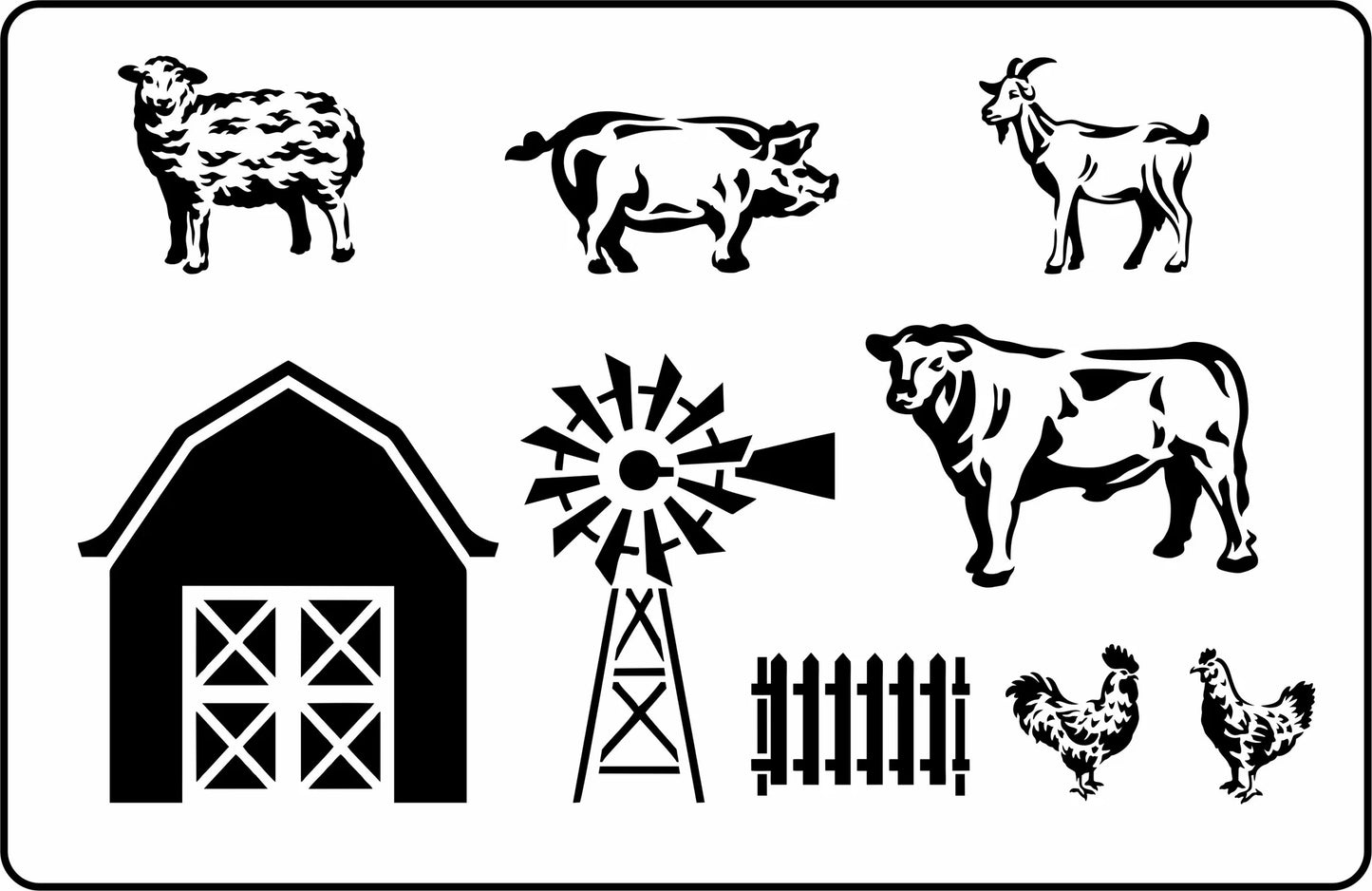Farm Life- JRV Stencils