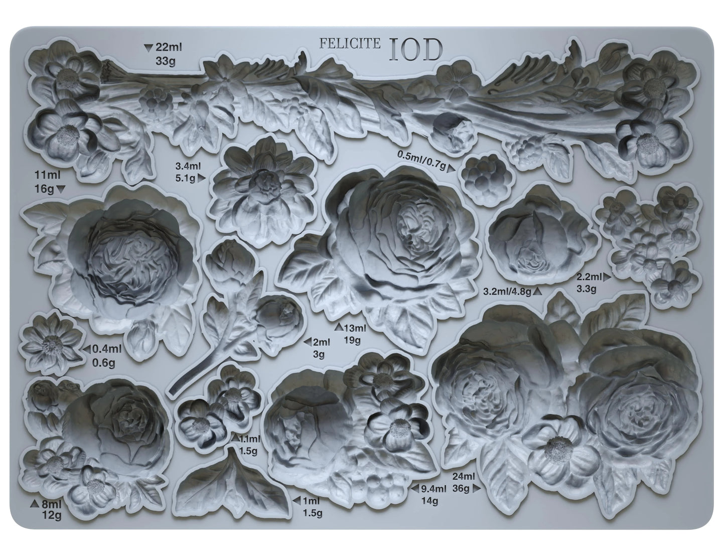 Felicite 5x7 mould- IOD