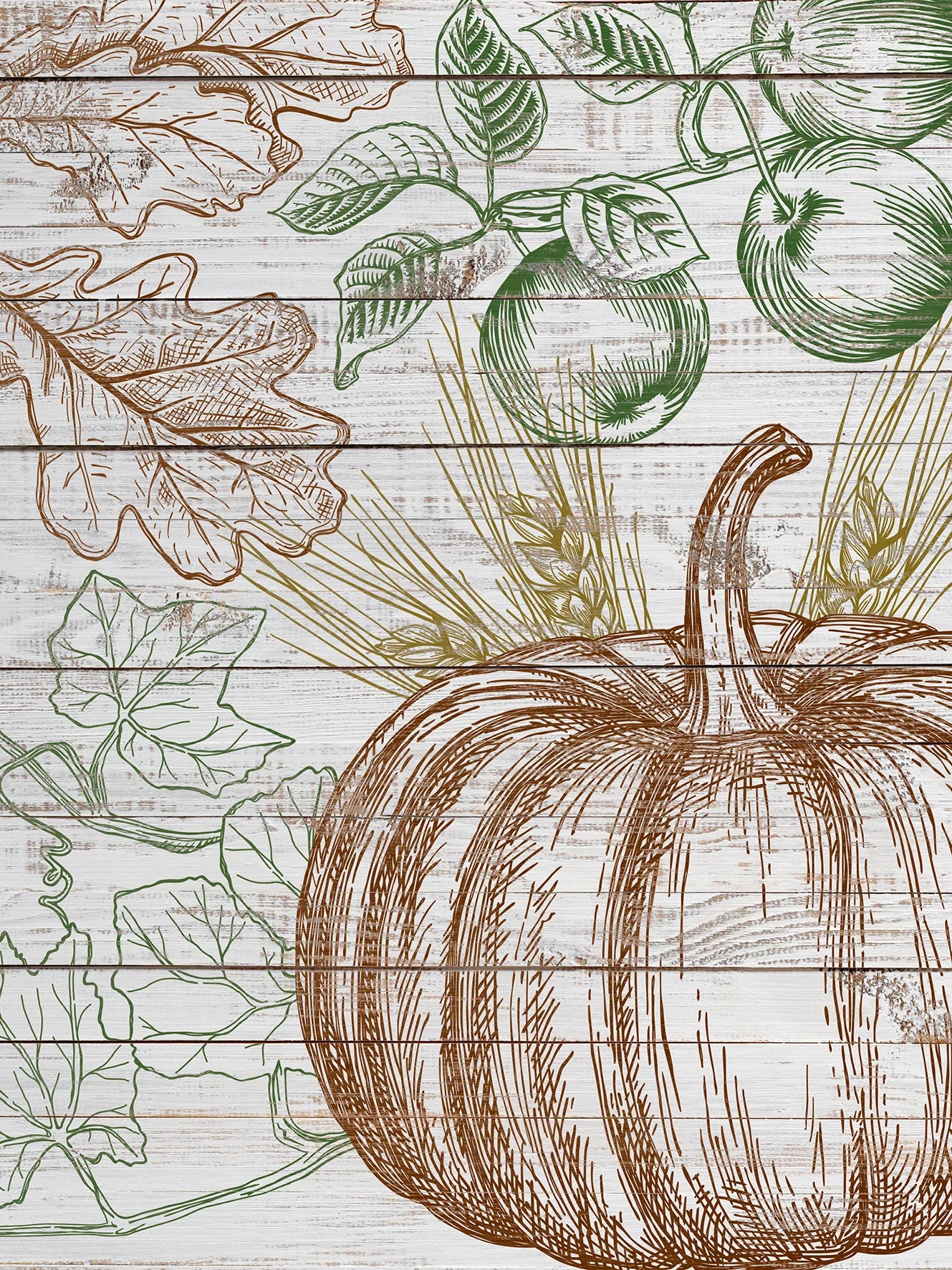 RETIRED Fruitful Harvest stamp, 2 pages- IOD
