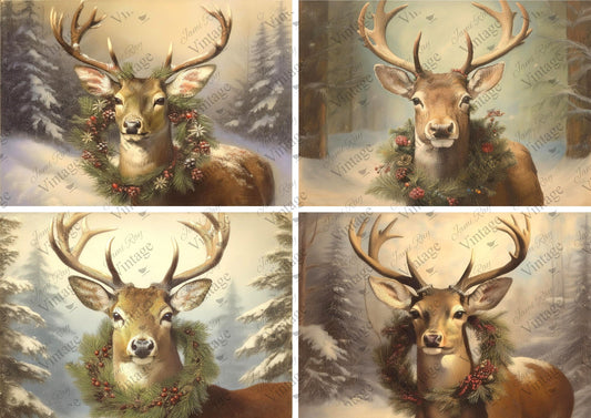 Holiday Deer | JRV A4 Rice Paper