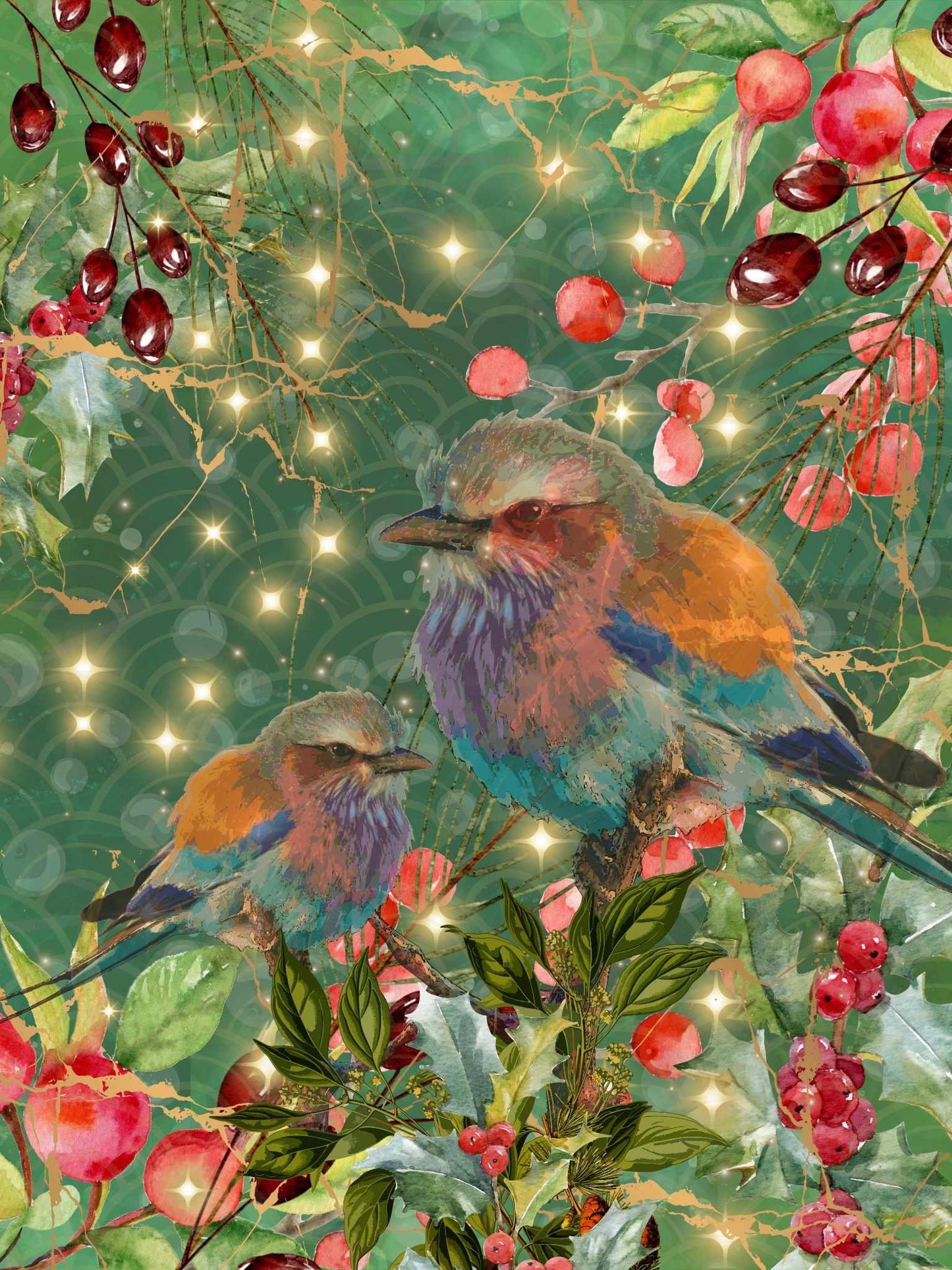 Christmas Tweetings- Made By Marley Magic decoupage paper