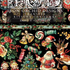 RETIRED Kitschy Christmas 8x12 transfer pad- IOD