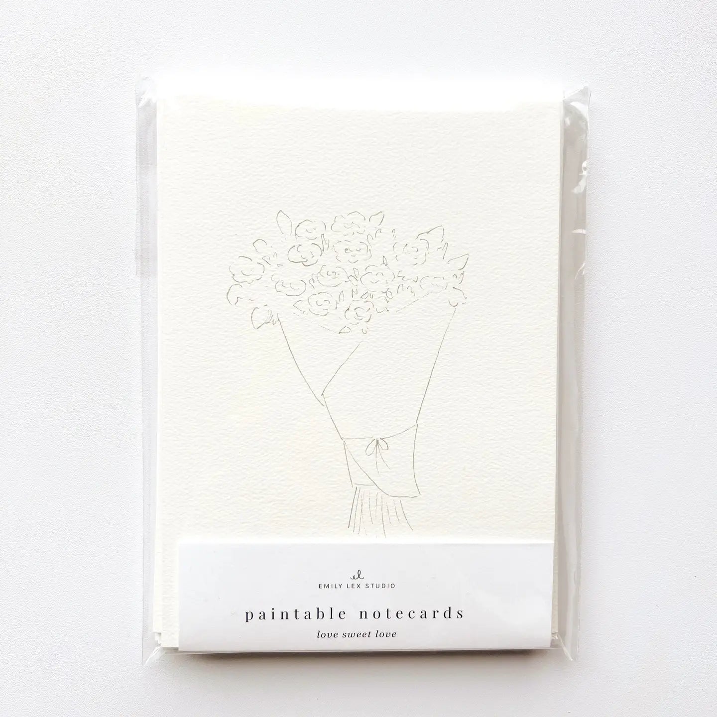 Love Sweet Love Paintable notecards- Emily Lex Studio