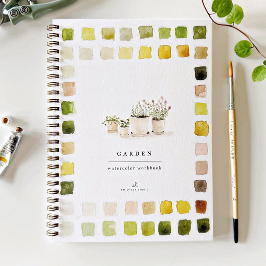 Garden Watercolor Workbook- Emily Lex Studio