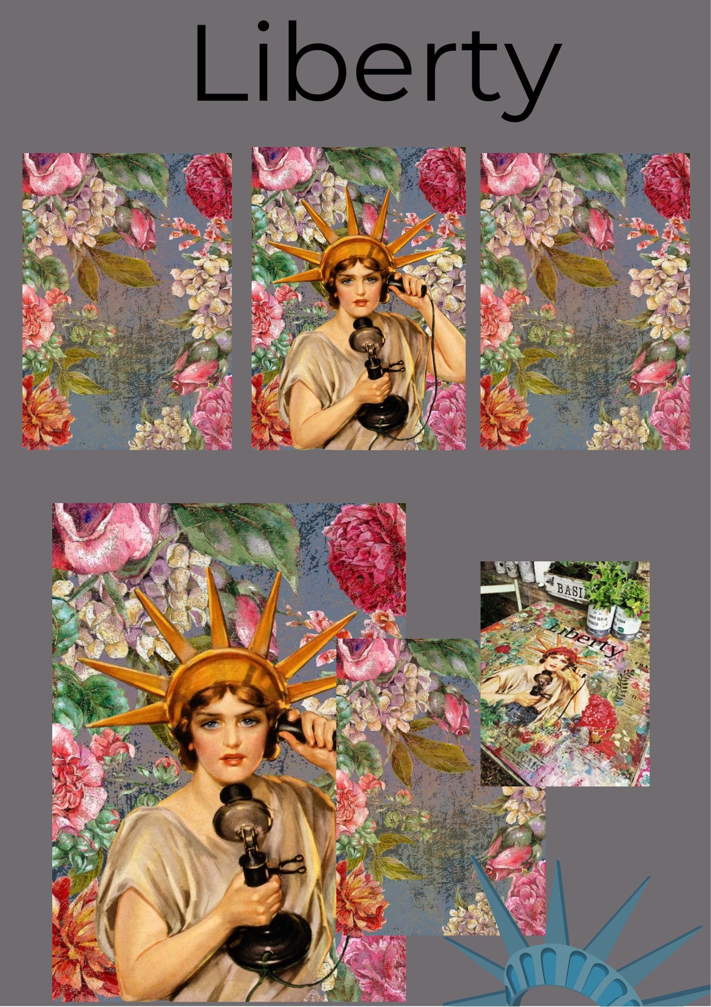 Liberty- Made By Marley Magic decoupage paper