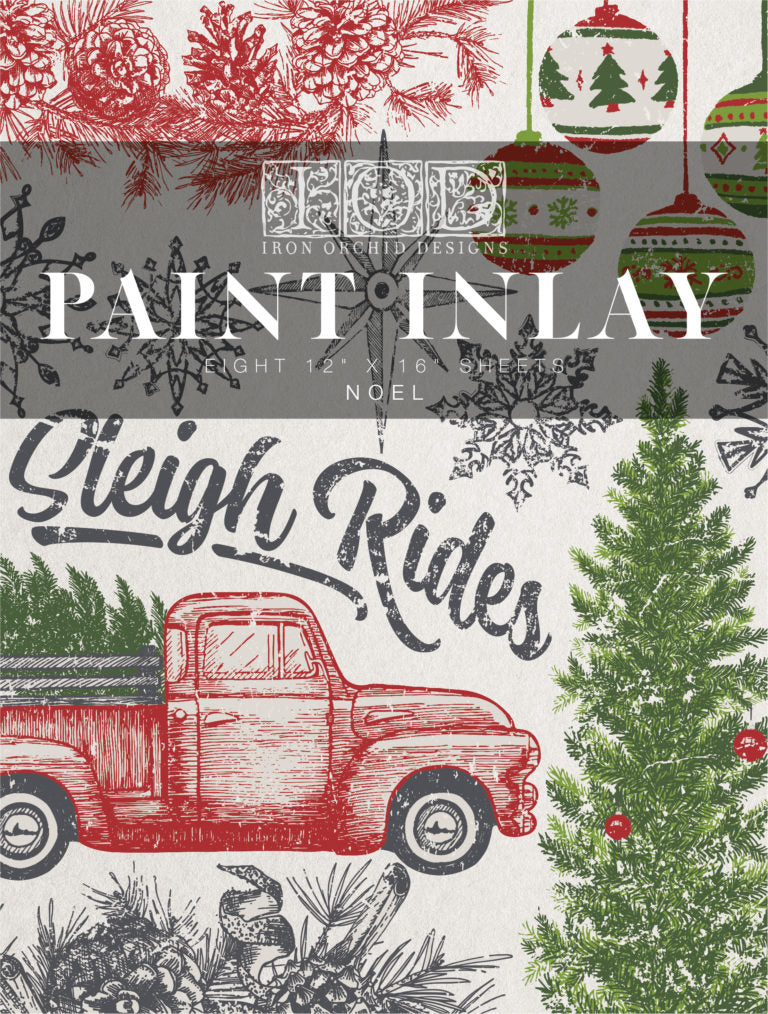 RETIRED Noel Paint Inlay - 12” x 16 ” Paint Inlay