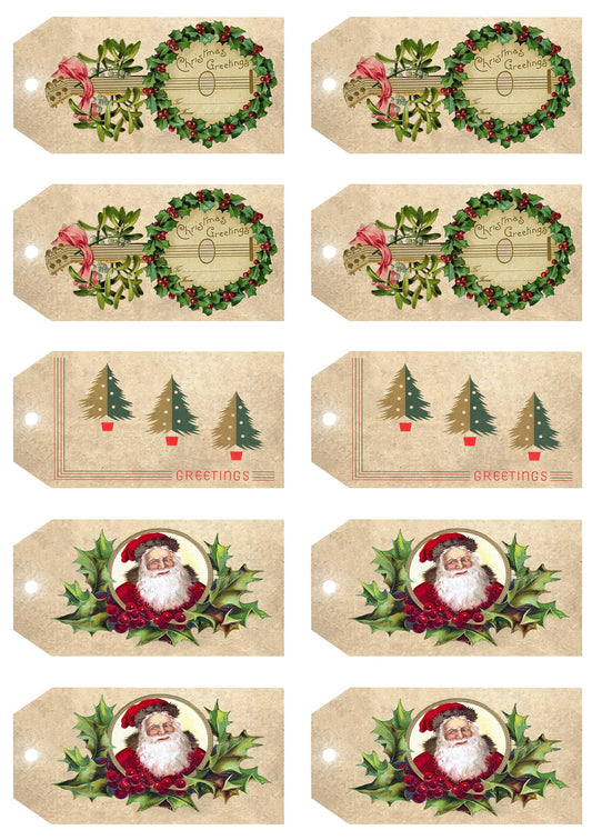 Christmas Cardstock Tags- JRV cardstock