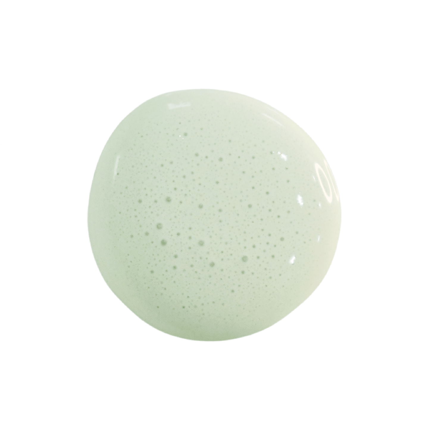 A dollop of milk paint in the shade Sweetwater up against a white background.