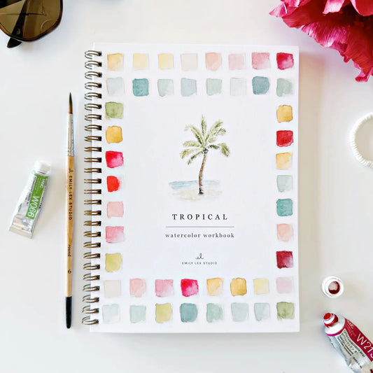 Tropical Watercolor Workbook- Emily Lex Studio