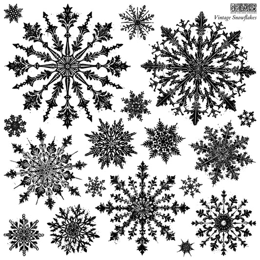 Vintage Snowflakes Stamp - IOD