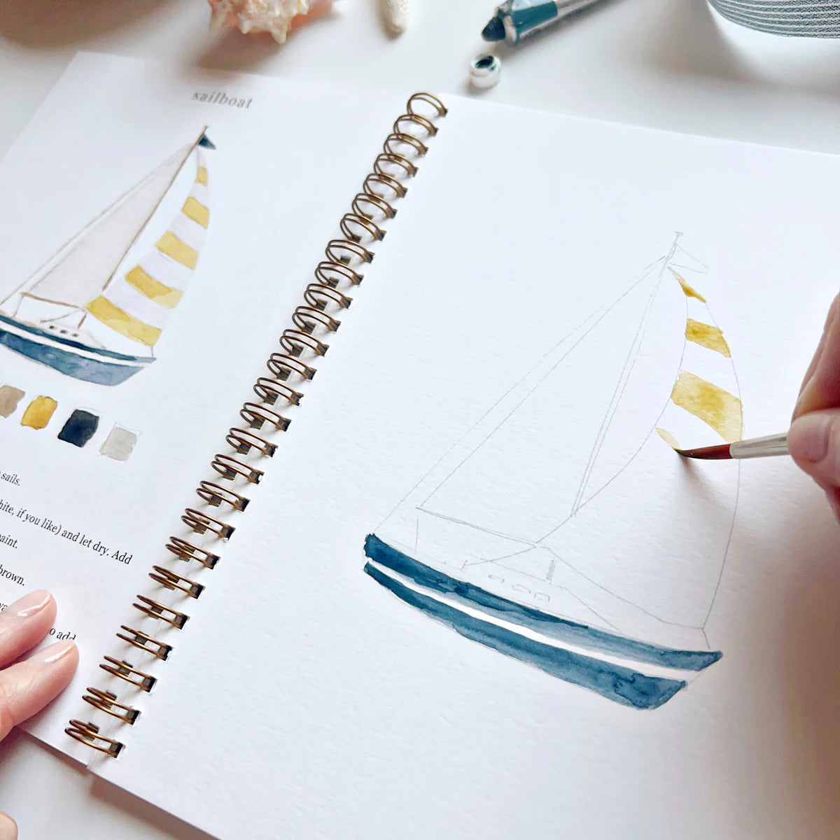 Seaside Watercolor Workbook- Emily Lex Studio