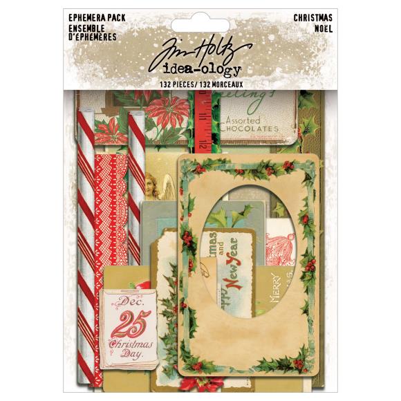 Christmas Ephemera Pack - Tim Holtz Idea-Ology Collection