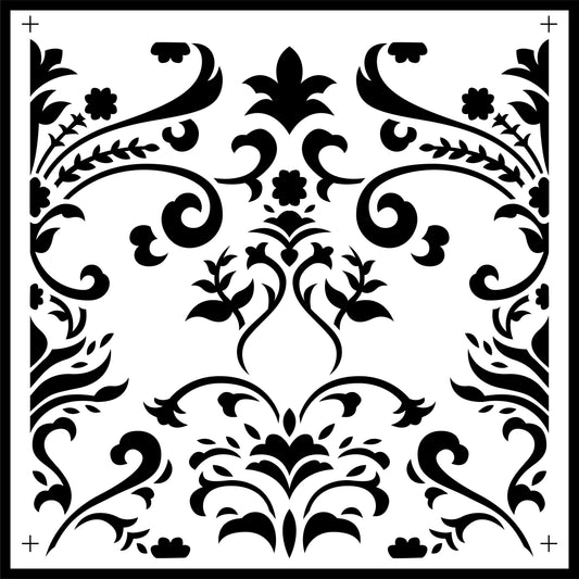 Damask Tile | JRV Stencils