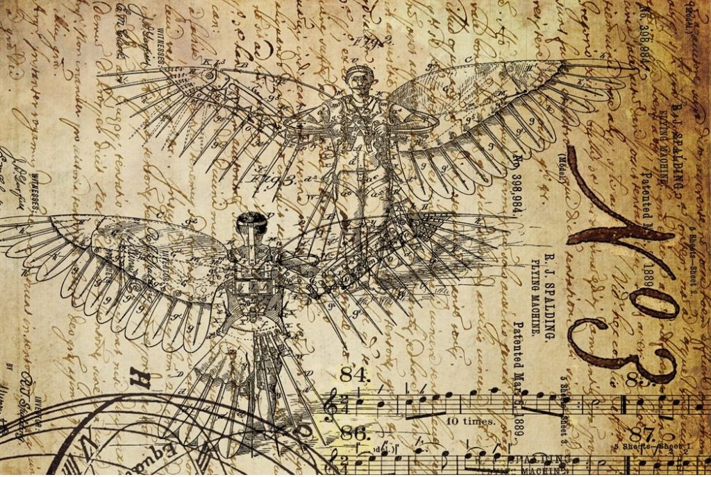 Dreams of Flight- Roycycled Decoupage Paper