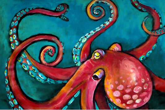 Octopus- Roycycled Decoupage Paper