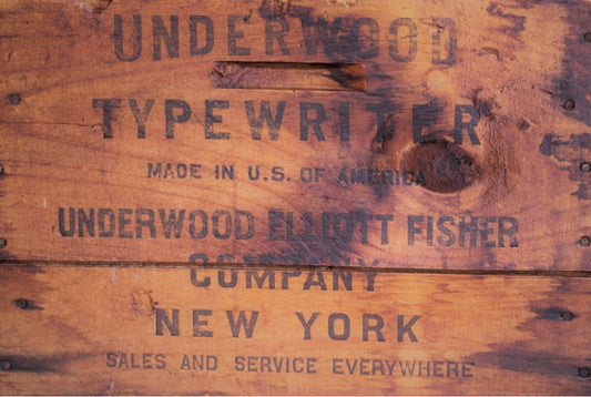 Underwood Crate- Roycycled Decoupage Paper