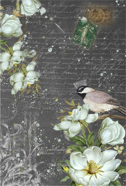 Summer Bird- Roycycled Decoupage Paper