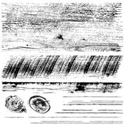 A 12 in. x 12 in. stamp showing various wood grain textures and patterns, likely used for decorating or crafting purposes.