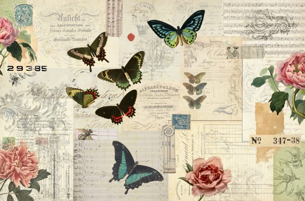 Butterfly Masterboard- Roycycled Decoupage Paper