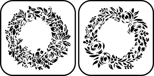 Floral Wreath 2 Pack | JRV Stencils