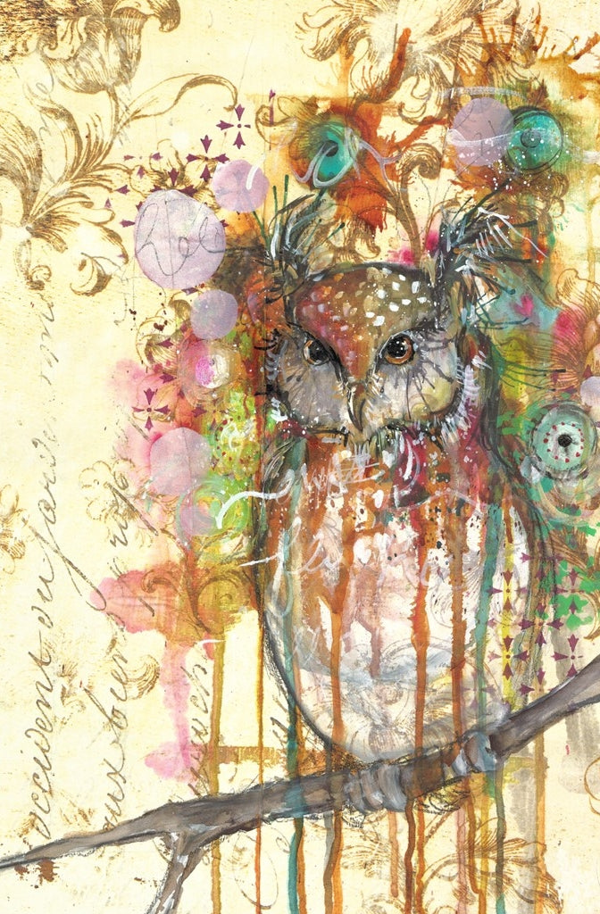 The Owl- Roycycled Decoupage Paper