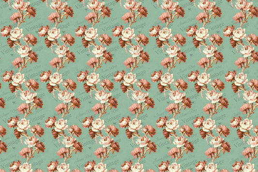 Cottage Floral - 20" x 30" Decoupage Paper