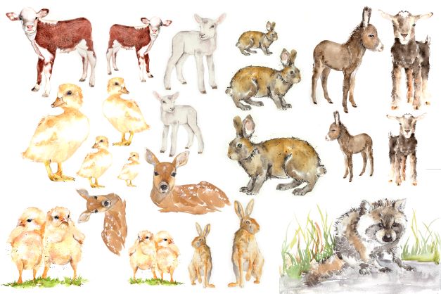 Baby Animals- Roycycled Decoupage Paper