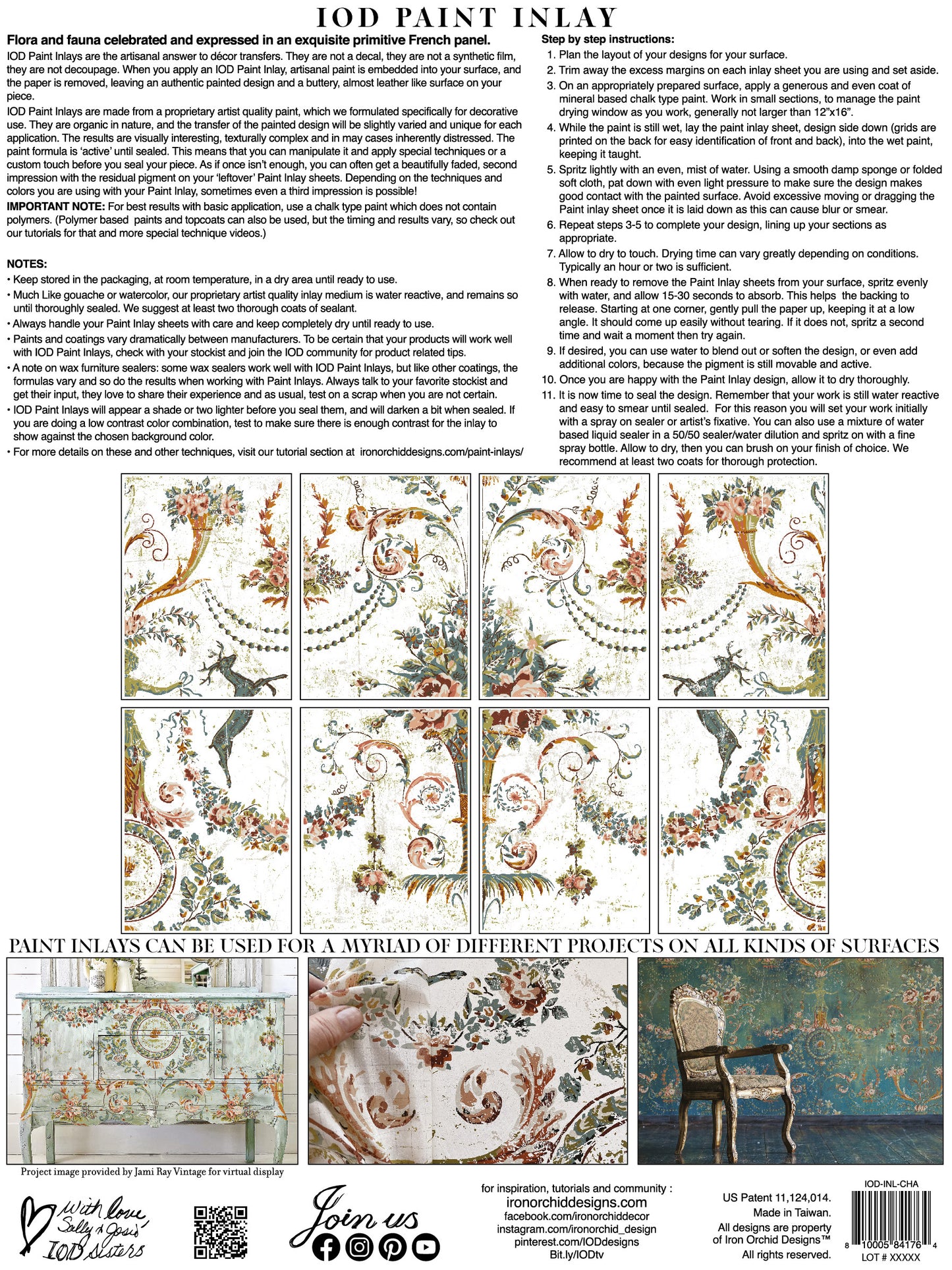 Chateau Paint Inlay- IOD