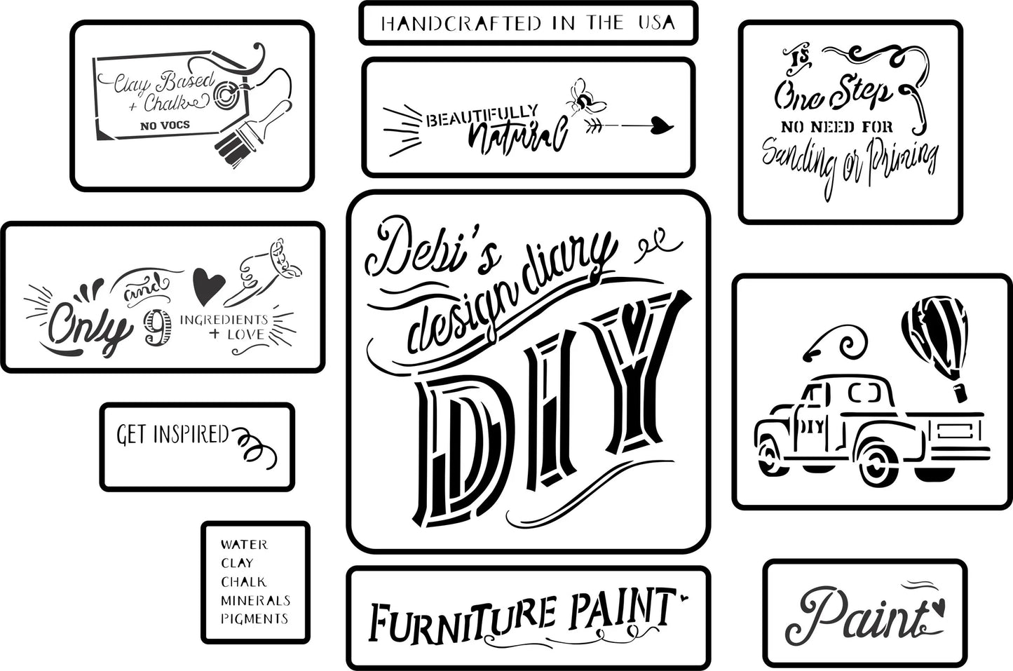 DIY Paint Art Pack | JRV Stencils