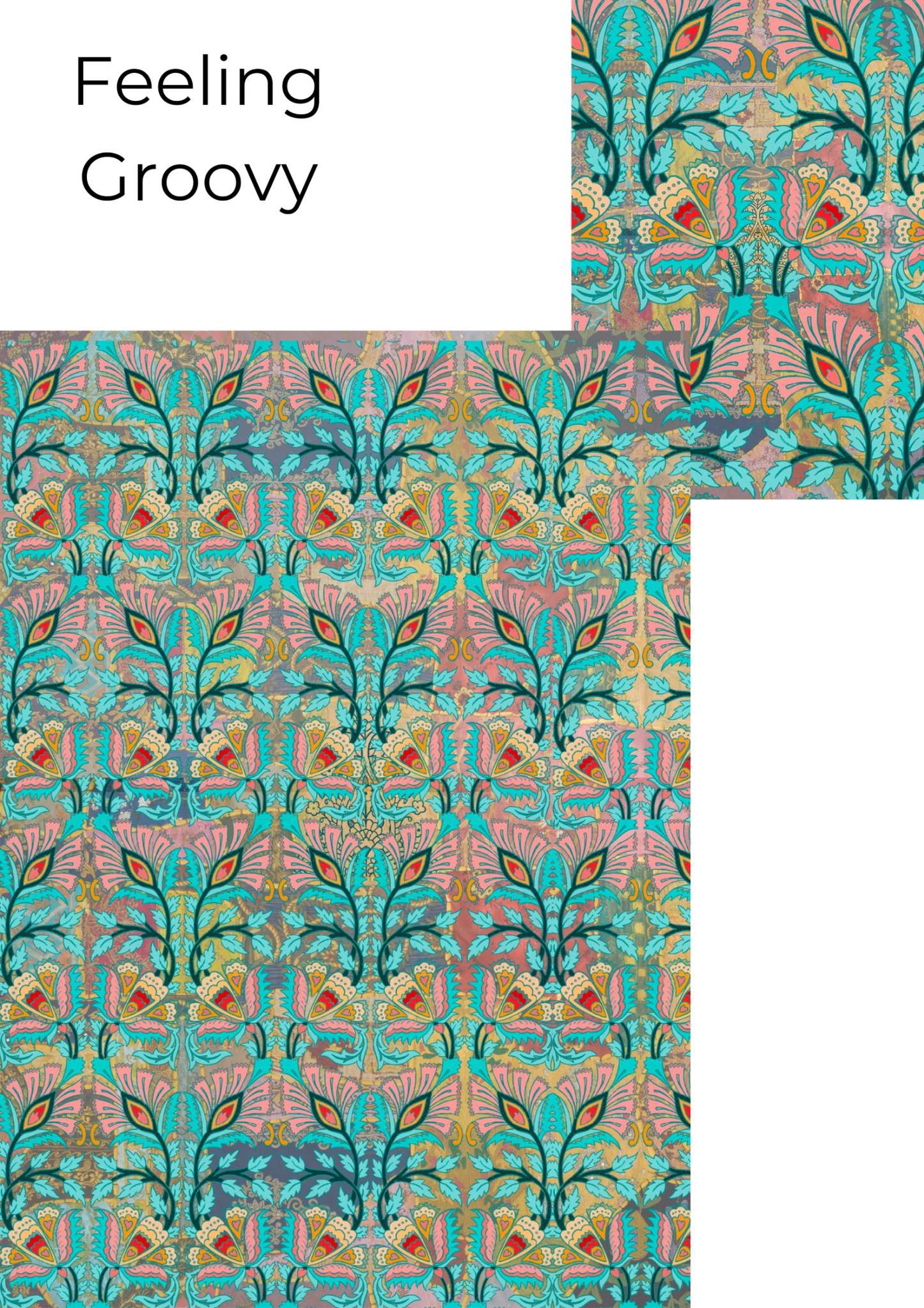 Feeling Groovy- Marley Magic decoupage paper