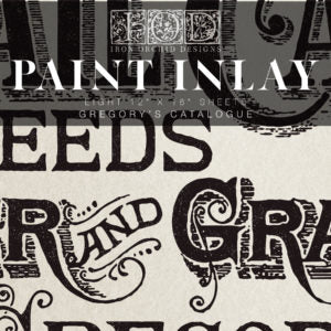 Gregory's Catalogue Paint Inlay- IOD