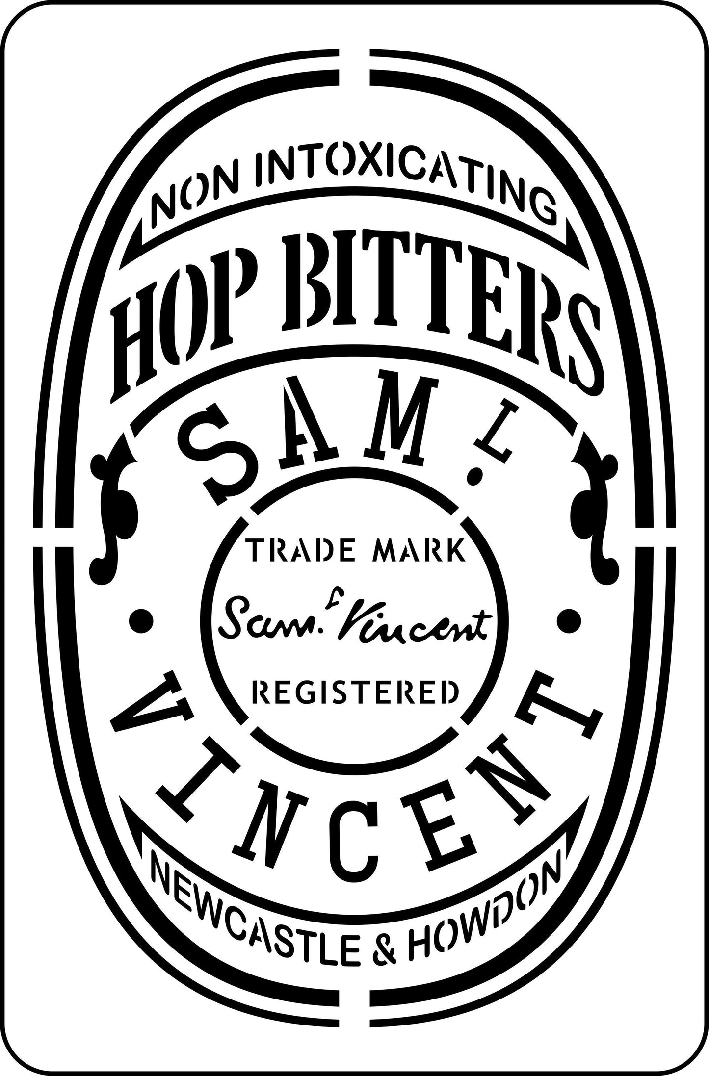Hop Bitters Label