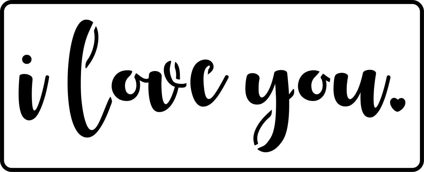 I Love You | JRV Stencils