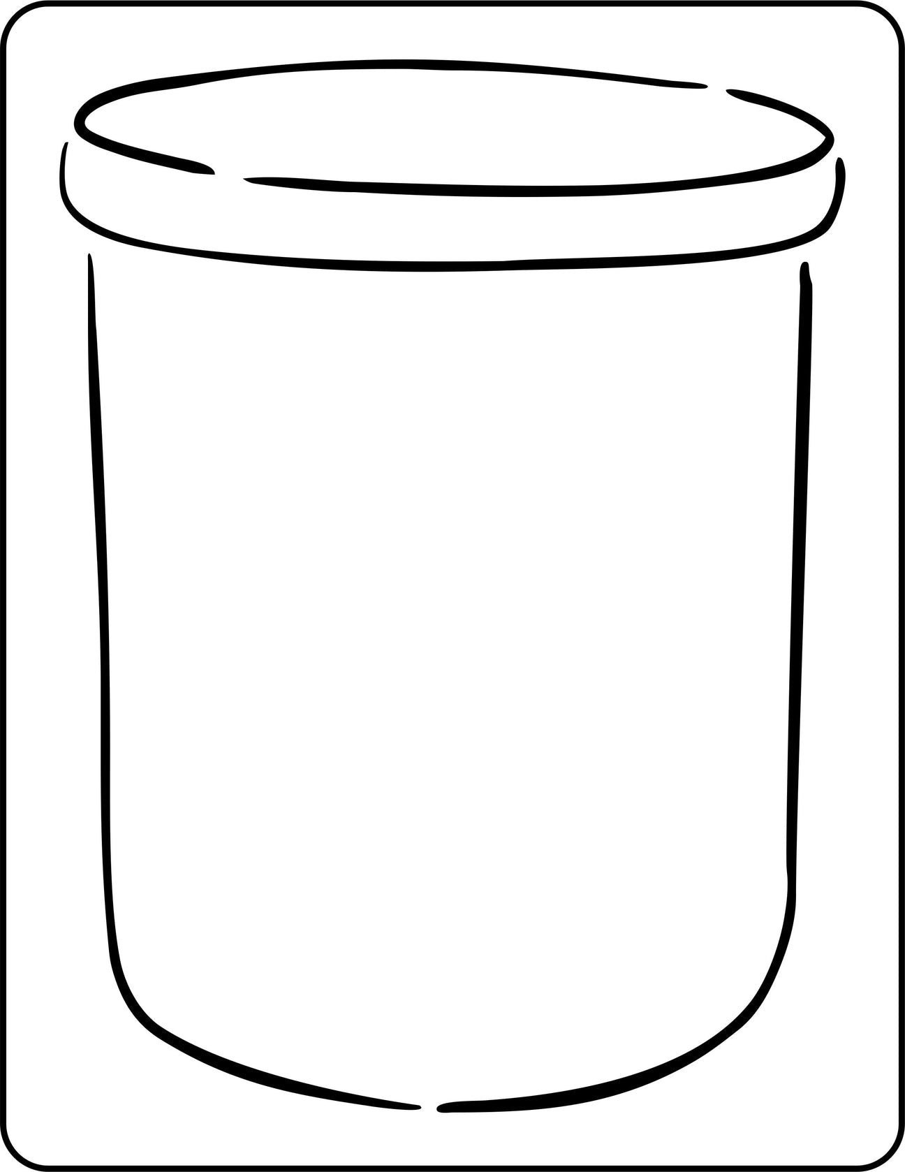 Blank Crock Stencil