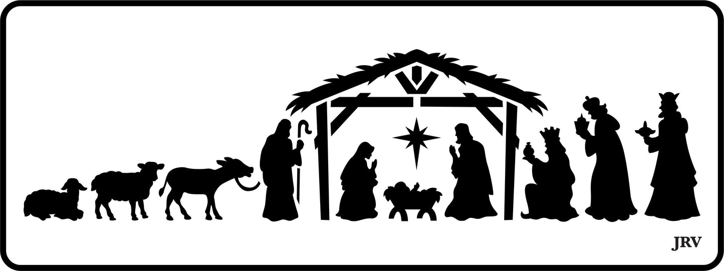 Nativity Scene | JRV Stencils