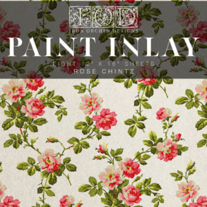 Rose Chintz Paint Inlay- IOD