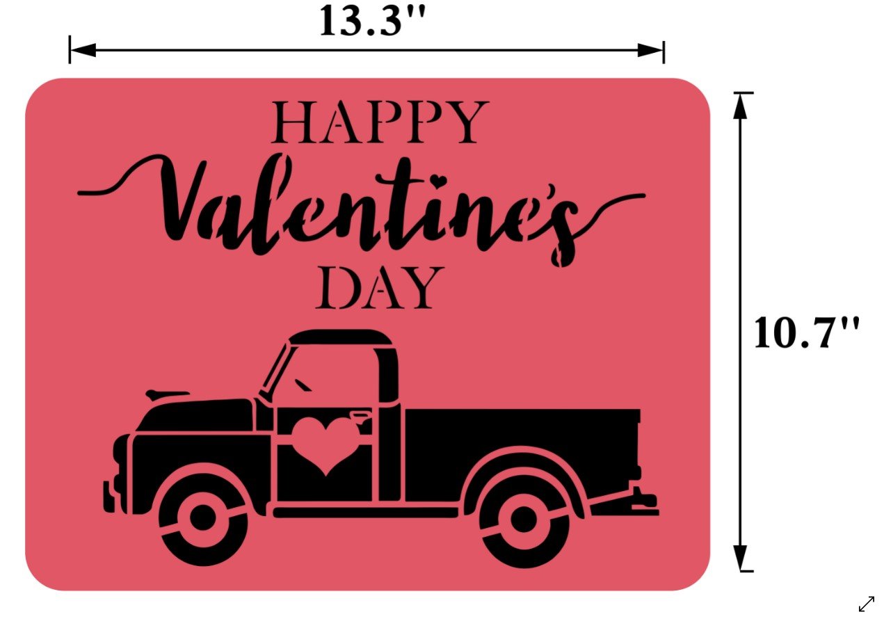 Valentine's Truck | JRV Stencils