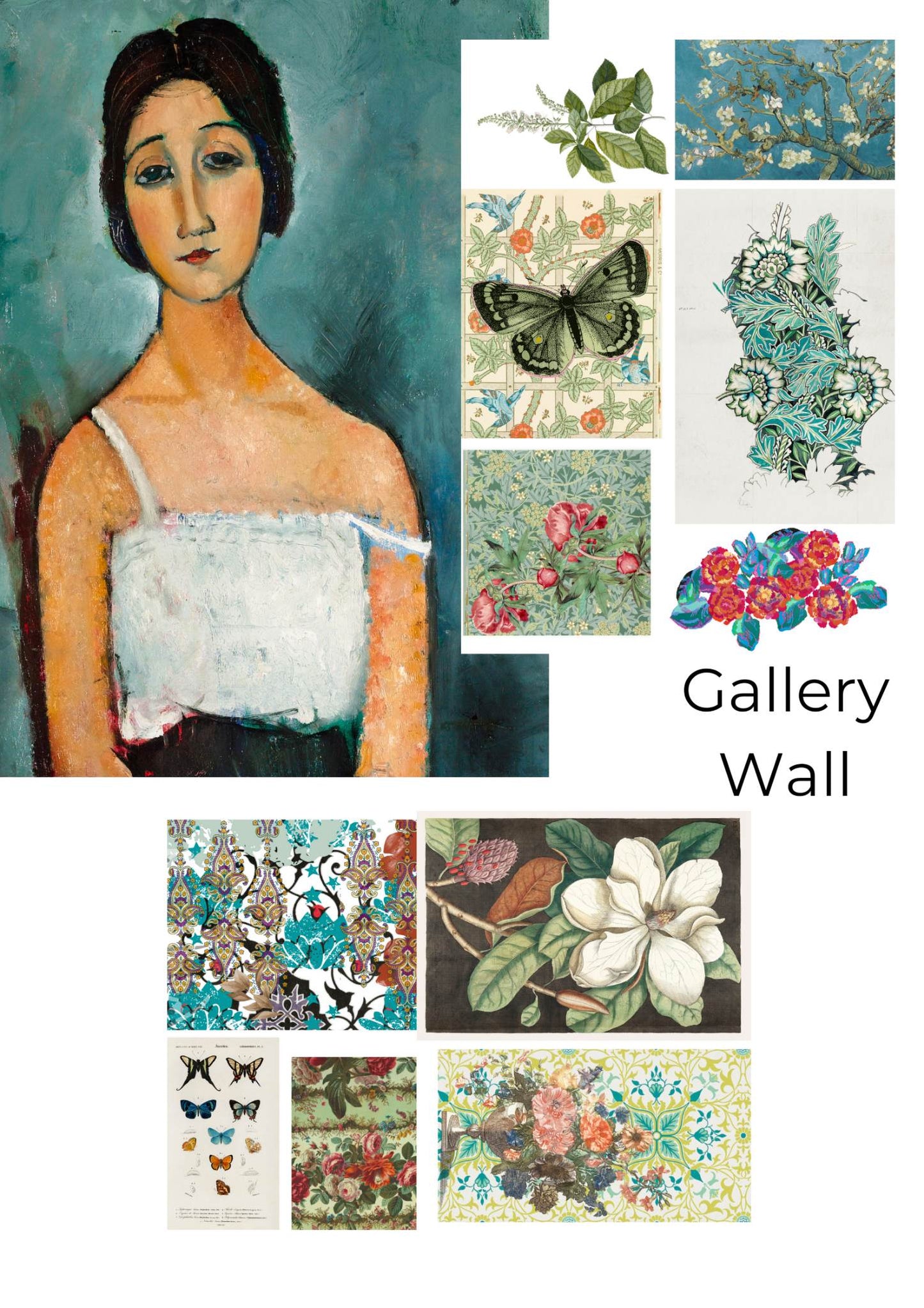 Wall Gallery- Made By Marley Magic decoupage paper
