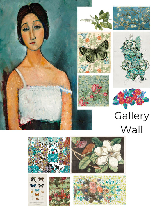 Wall Gallery- Marley Magic decoupage paper